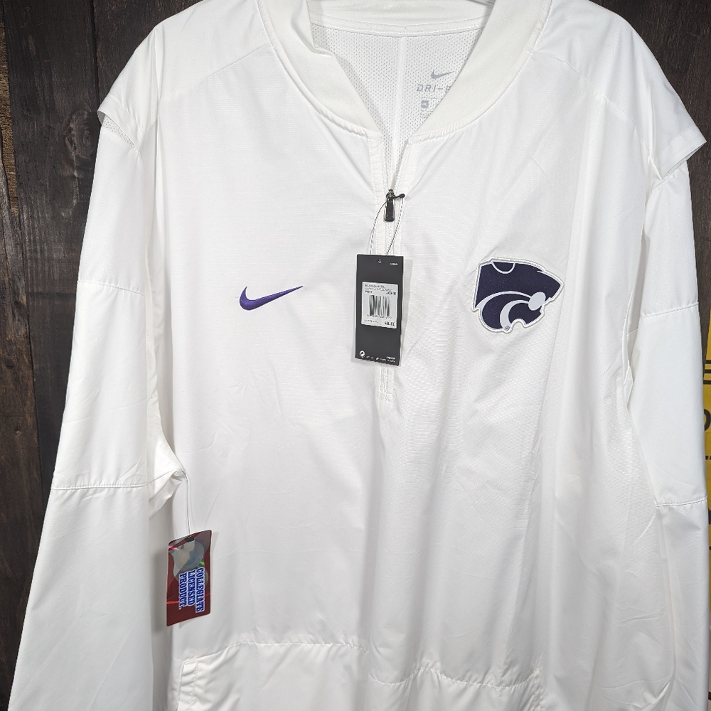 Kansas State Nike light pull over jacket 4x NEW